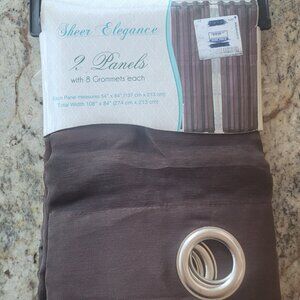 NWT Window Elements curtain panels set of 2